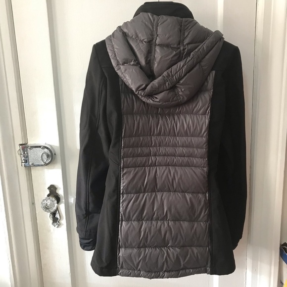 Halifax Traders Black Grey Down Hybrid Coat M - Picture 4 of 8